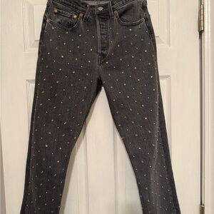 Polka Dot Black Jeans